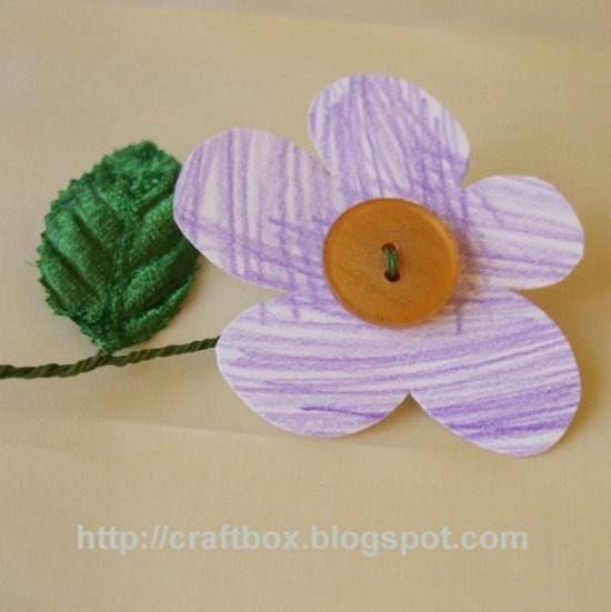 flor de cartulina y botones para regalar a mama flor de cartulina y botones para regalar a mama