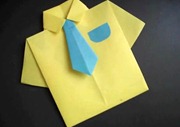 camisa de origami para el dia del padre