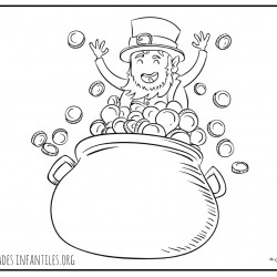 Dibujo de Leprechaun St Patrick's Day