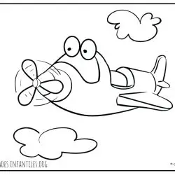 Dibujo de una avioneta