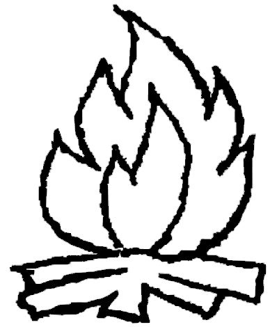 dibujo hogera de san juan