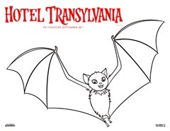 dibujos hotel transilvania para colorear-murcielago