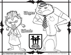 dibujos hotel transylvaia para pintar-waine-winnie