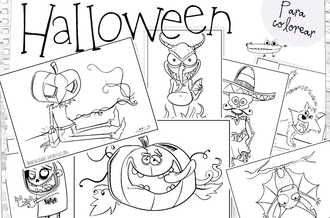 Dibujos De Halloween Actividades Para Niños Manualidades Fáciles