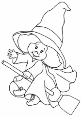 dibujos brujas colorear