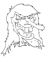 dibujos de brujas para colorear