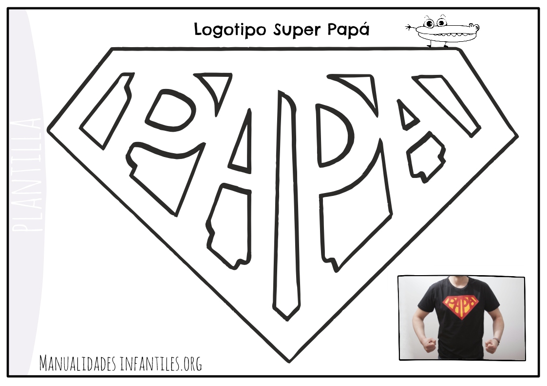 Imprimible logo Super Papa