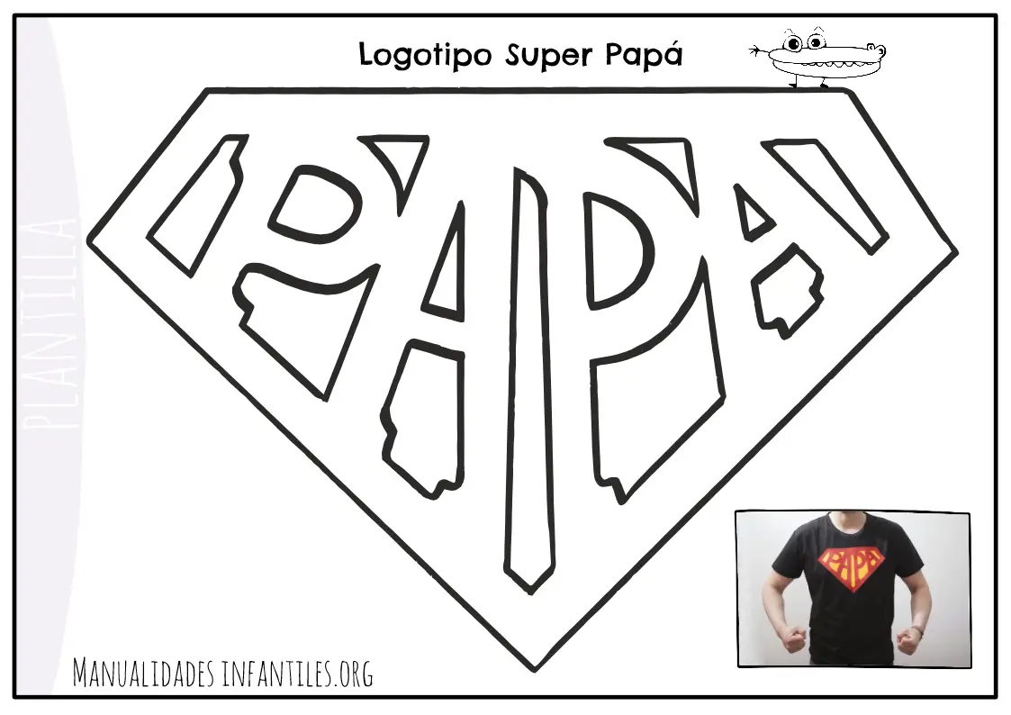 Imprimible logo Super Papa