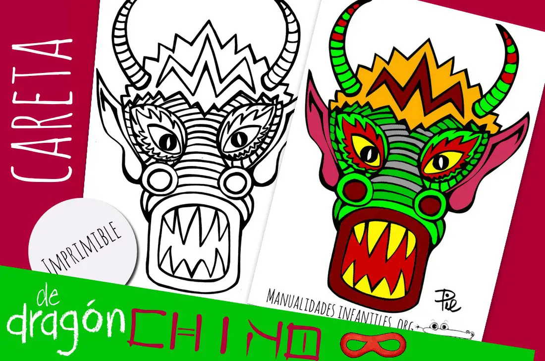 Mascara De Dragon Chino Para Imprimir Actividades Para Ninos