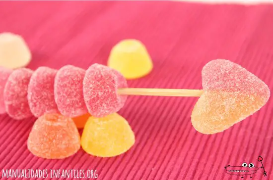 Receta de flecha de San Valentin Receta de flecha de San Valentin