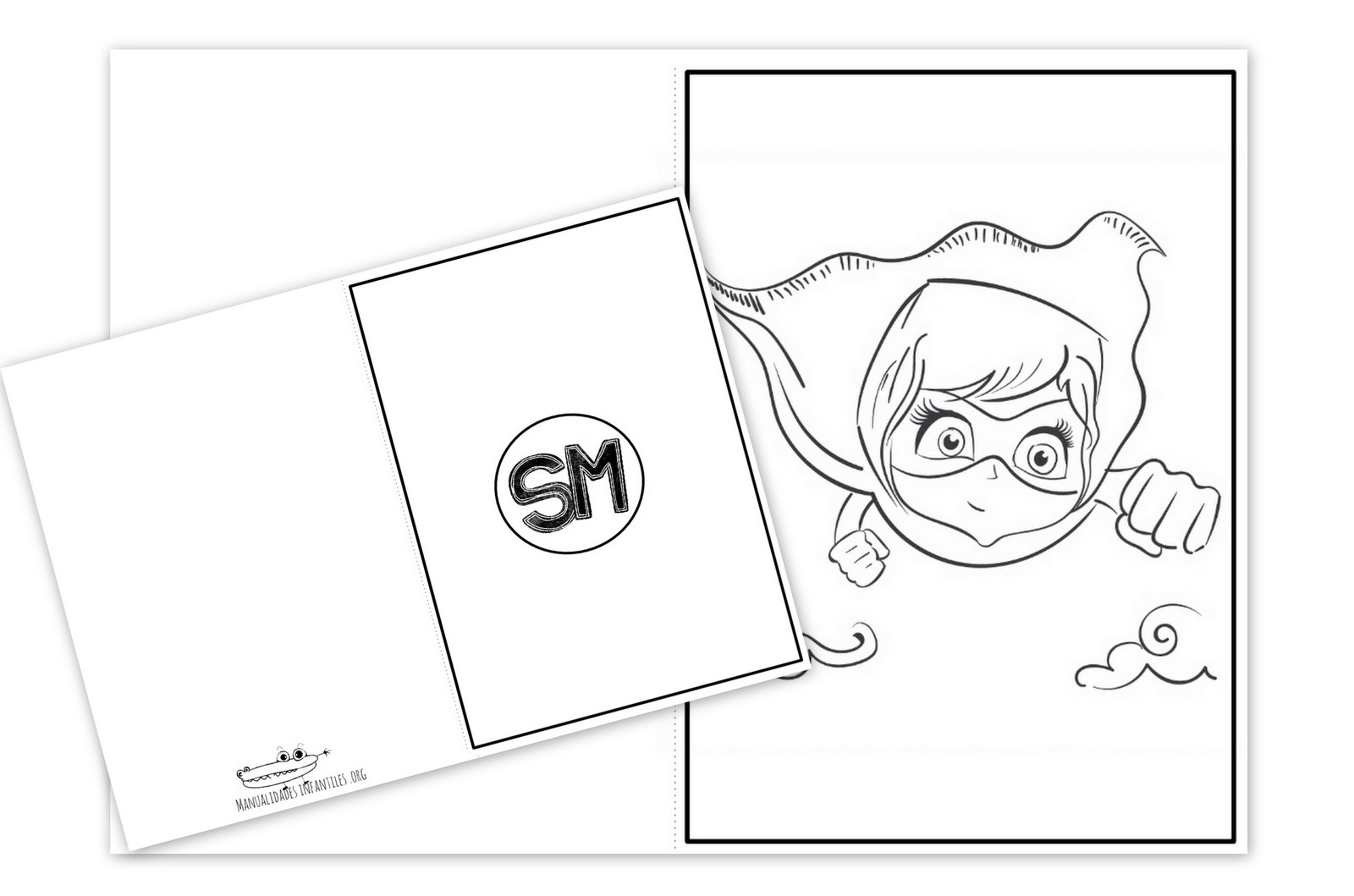 Tarjeta imprimible super mama