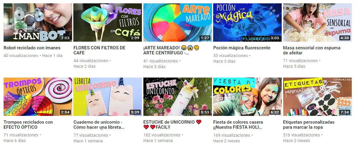 VIDEOS de manualidades VIDEOS de manualidades