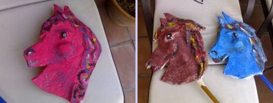 caballito palo papel