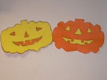 calabaza halloween cartulina