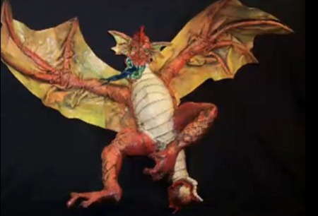 como hacer dragon papel mache
