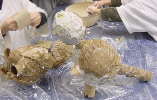 dragon papel mache