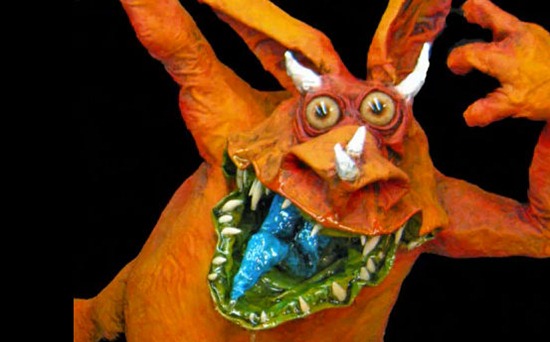 monstruo papel mache