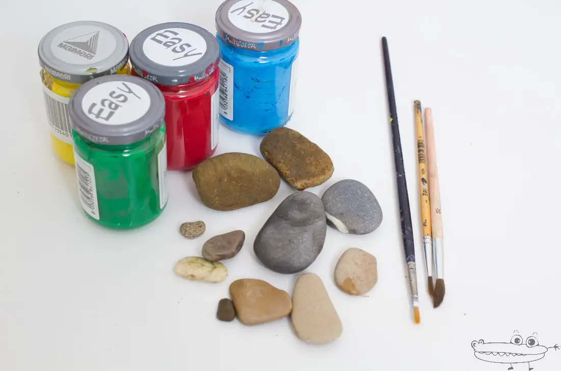 Materiales para pintar piedras