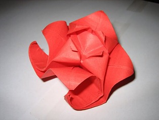 rosa sant jordi origami 9