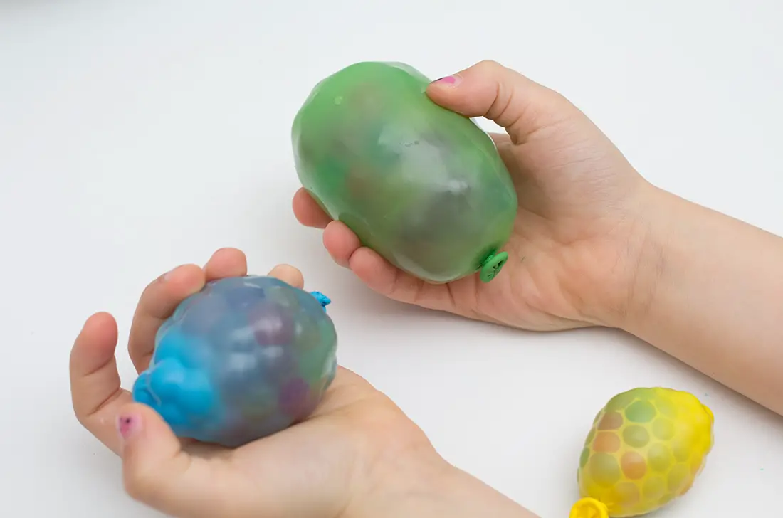 globos con bolitas de gel