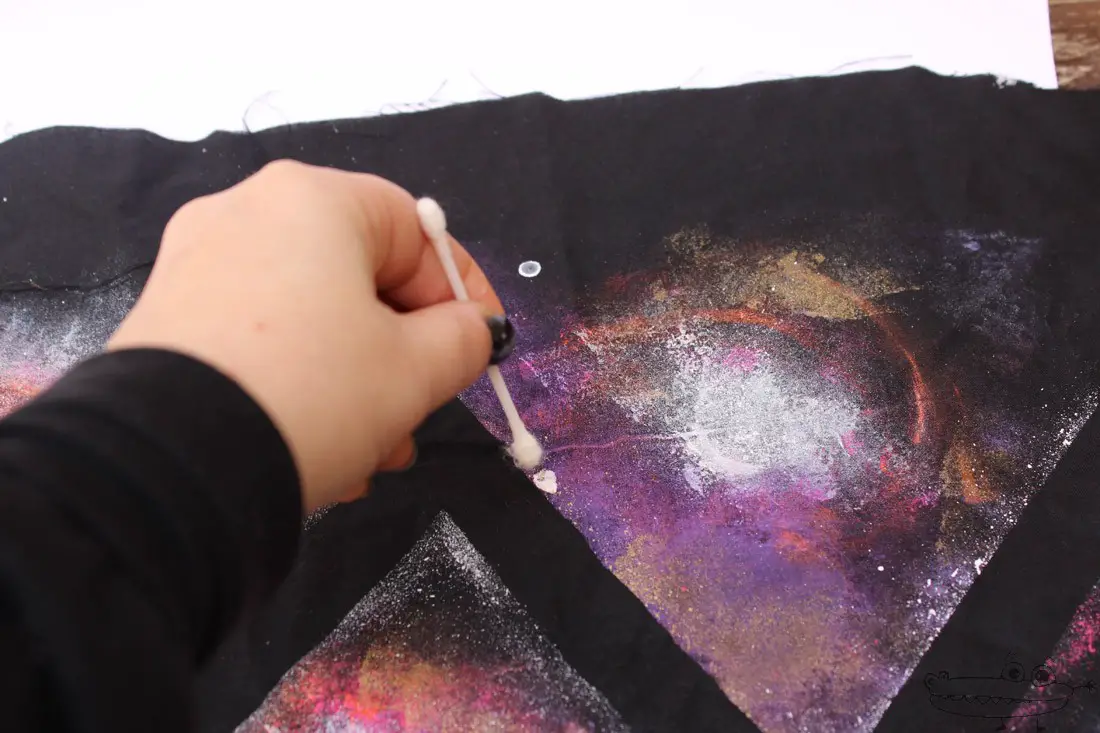 pintura estampación de galaxias