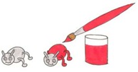 tres en ralla pintar hormigas tres en ralla pintar hormigas