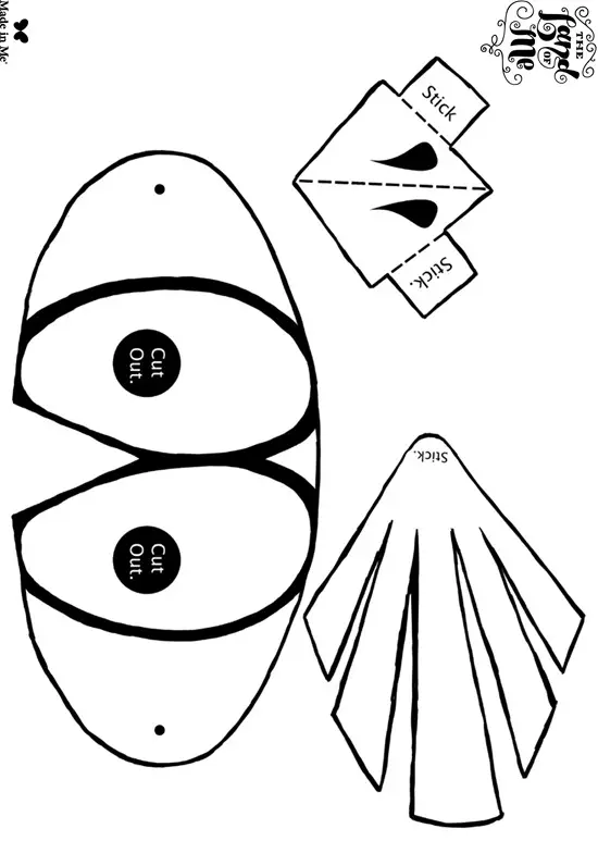 plantilla mascara de buho