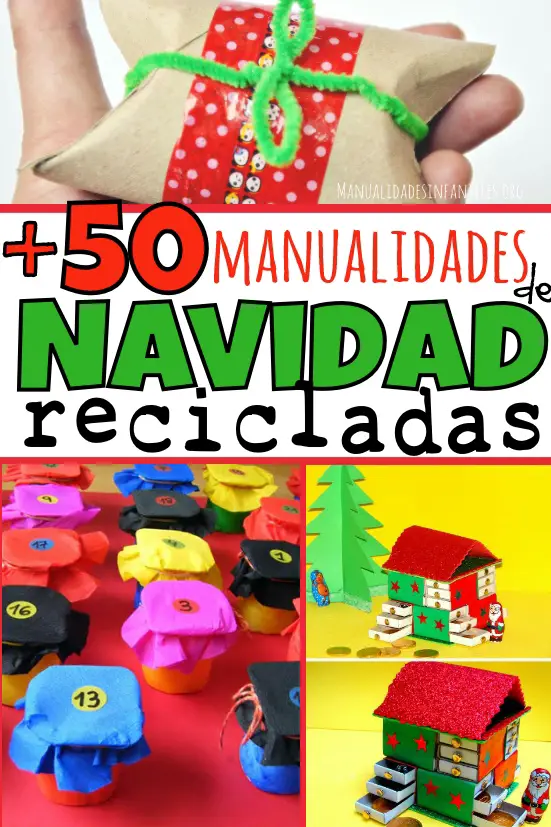 50 Manualidades recicladas para Navidad