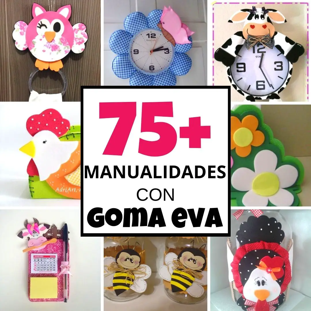 75 manualidades GOMA EVA -Manualidades Infantiles