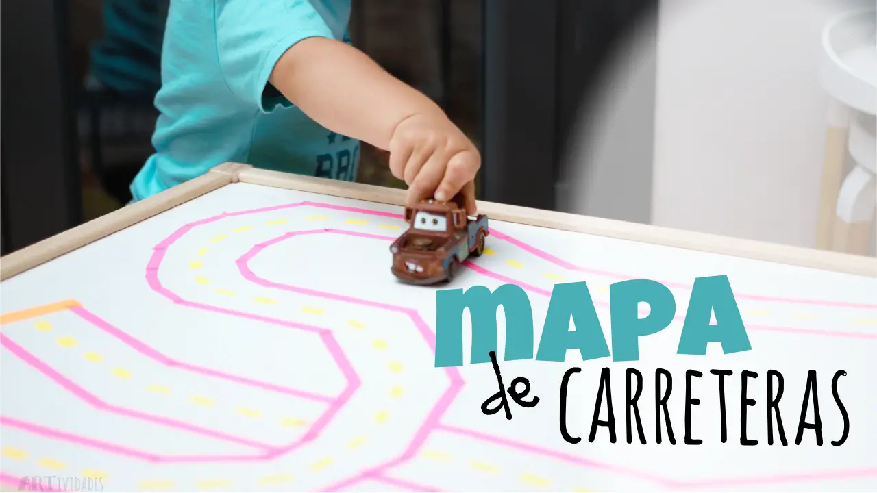 Actividad de preescolar mapa carreteras