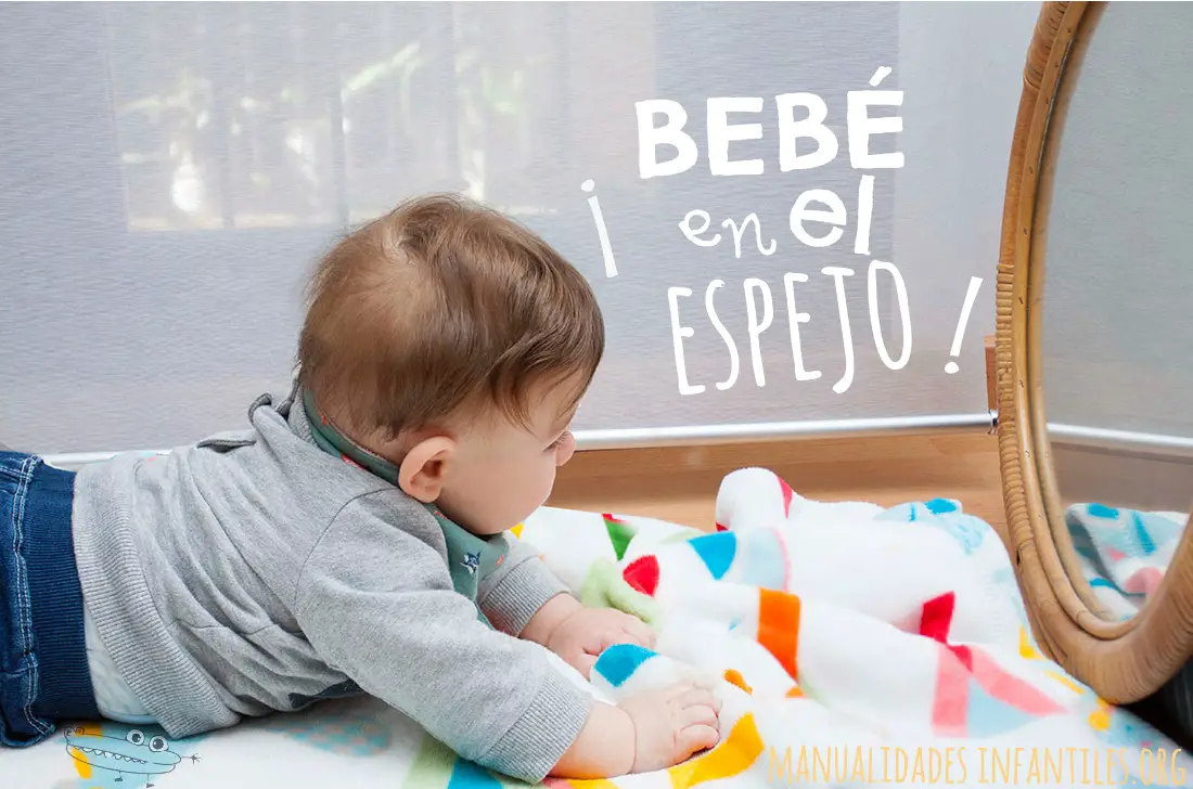 Actividad del bebe en el espejo