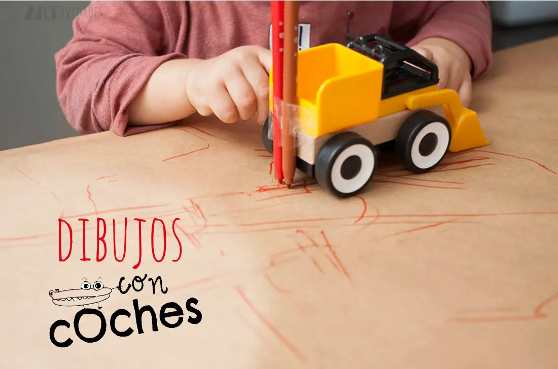 Actividad de dibujo con coches -Manualidades Infantiles