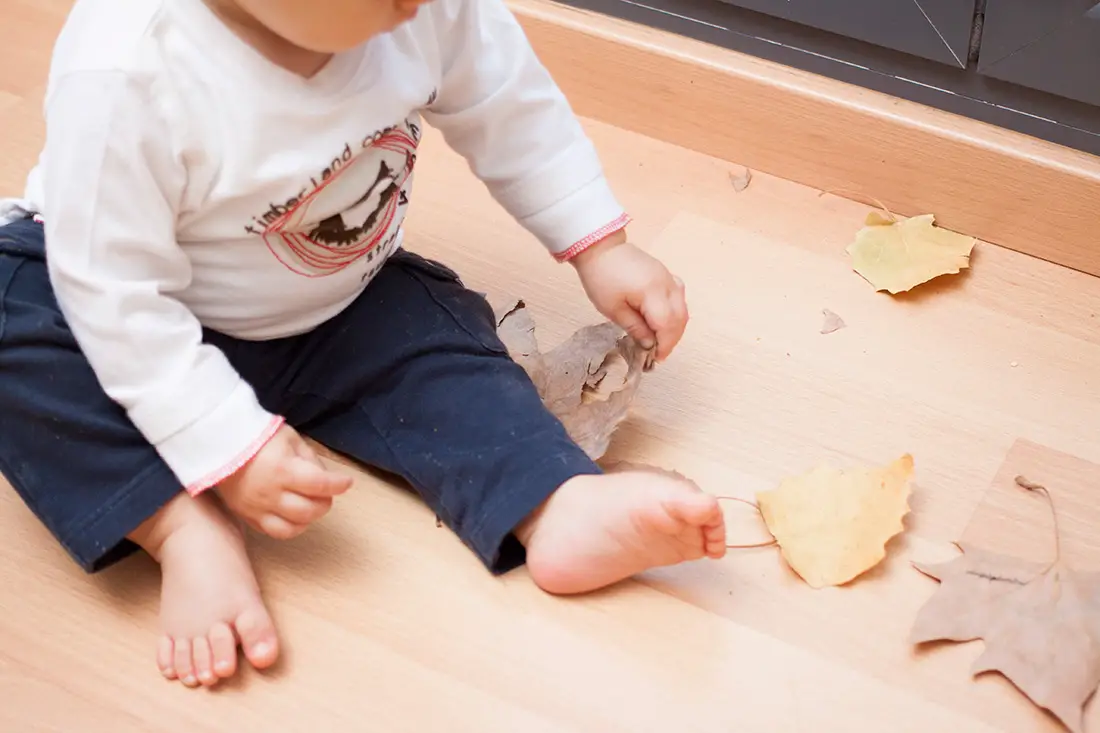 Actividad con bebes para otoño