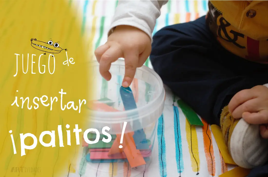 Actividades de preescolar insertar palitos