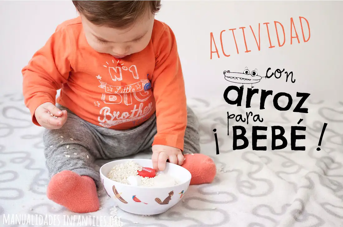 Actividades para bebe con arroz