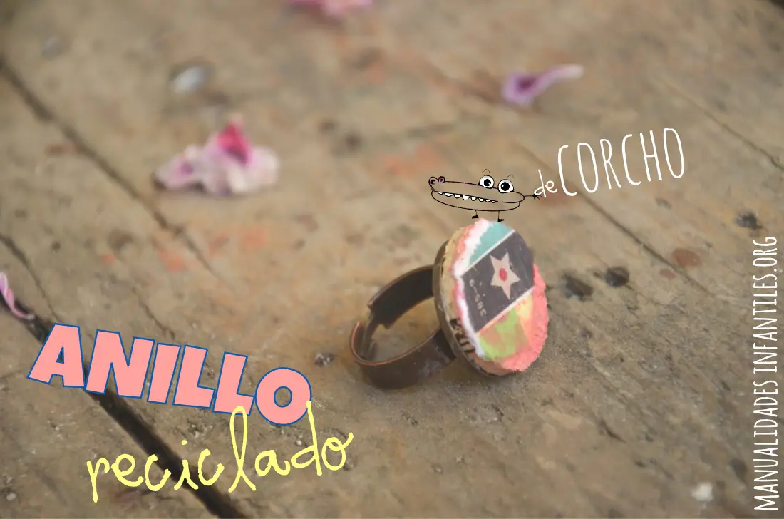 Anillo con tapon de corcho