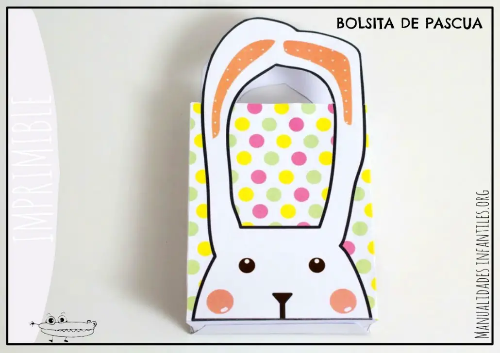 Bolsita imprimible para Pascua