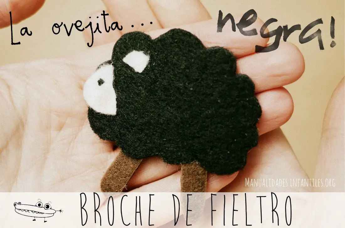 Manualidades con fieltro broche