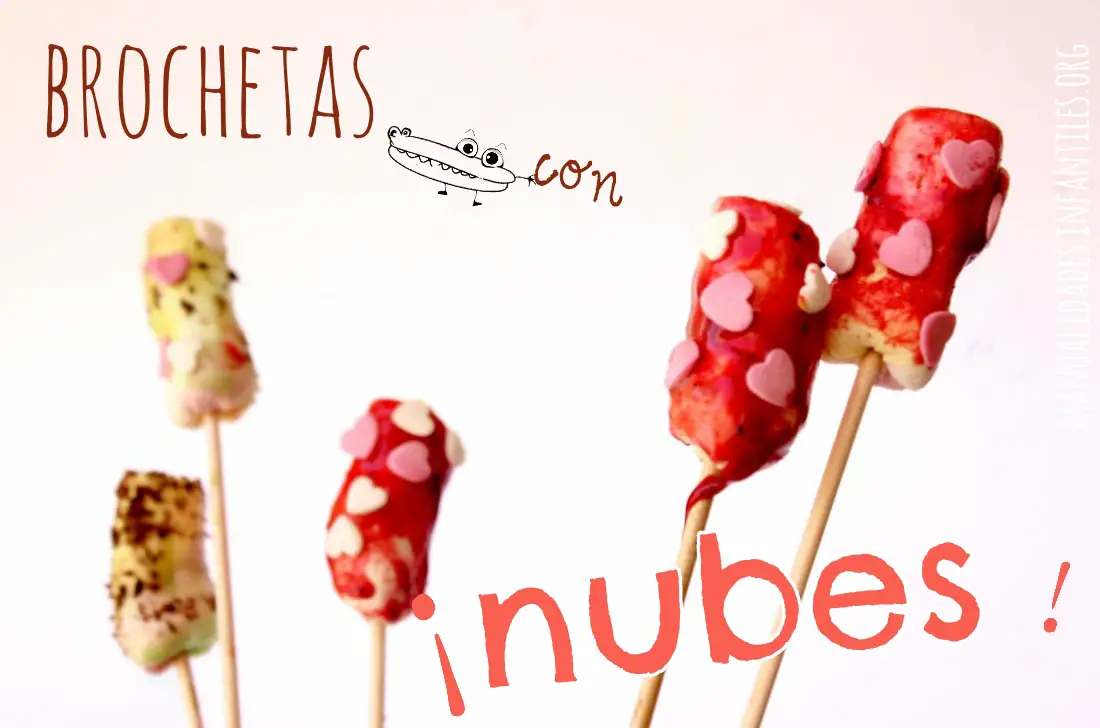 Brochetas con nubes