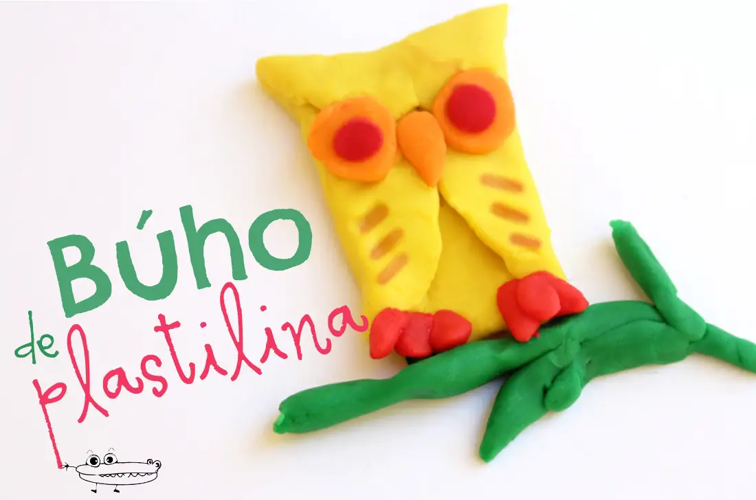 Buho de plastilina