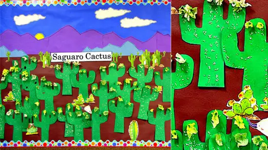 Cactus Saguaro De Papel Manualidades Infantiles