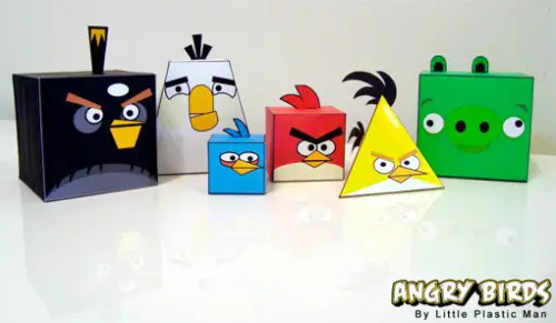 Cajas Angry Bird para imprimir