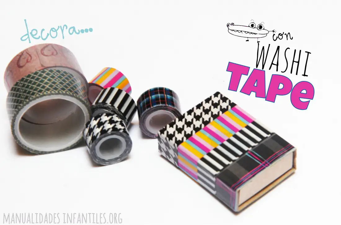 Cajas de cerillas con washi tape