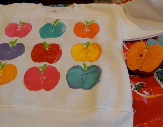 estampar camisetas con manzanas