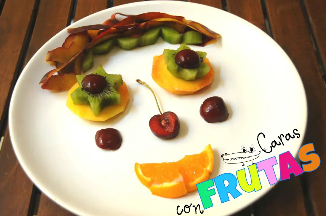 Caras con frutas