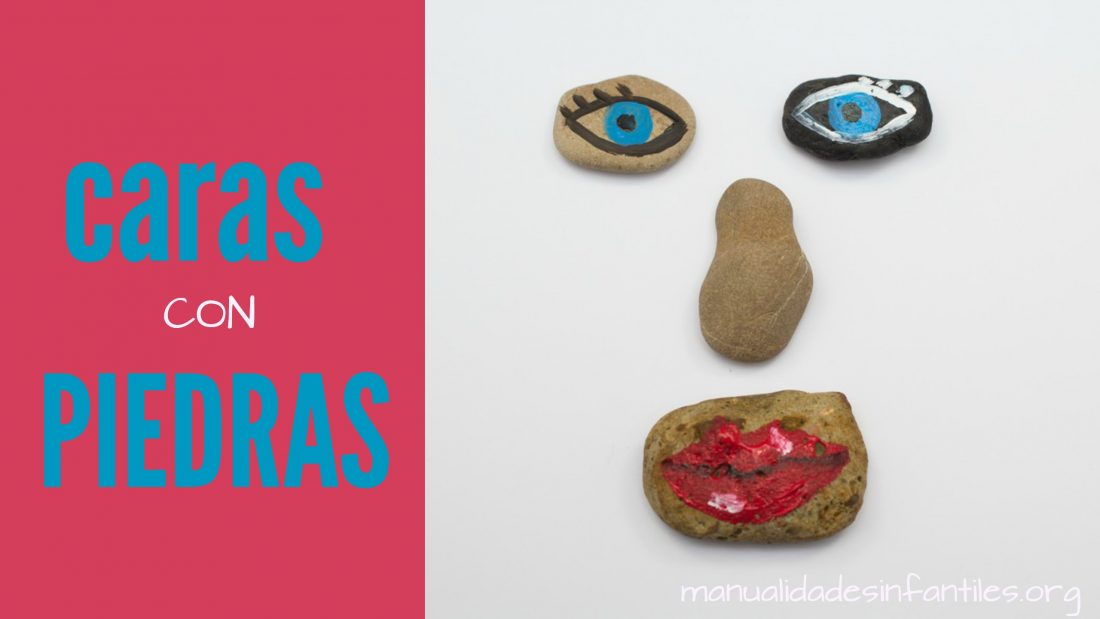 Caras hechas con piedras