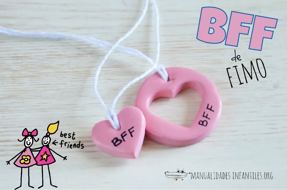 Collar BFF de fimo