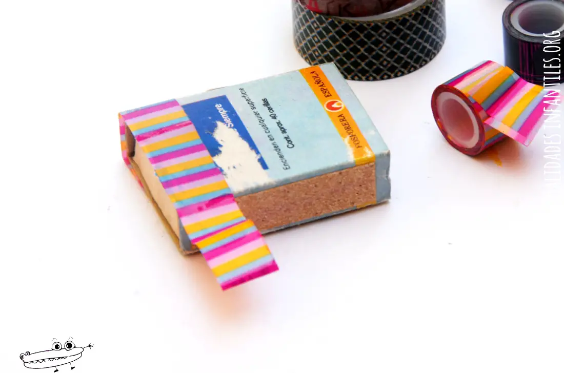 Como decorar cajas con washi tape