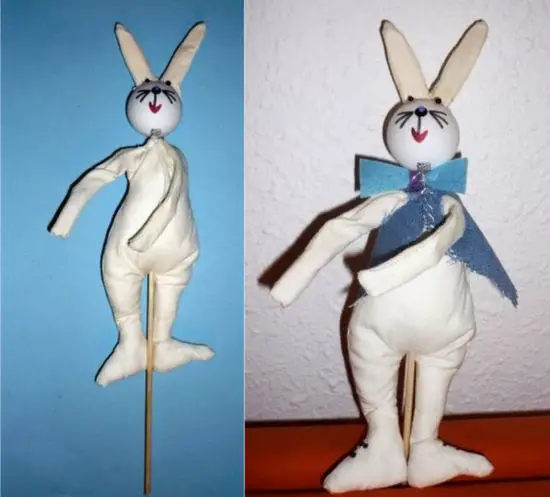 Como hacer una marioneta de conejo