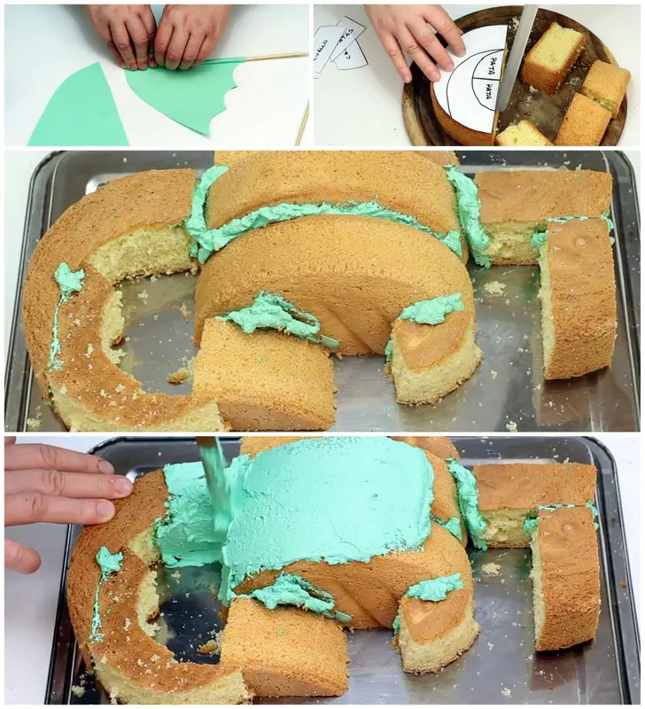 Como hacer una tarta dragon